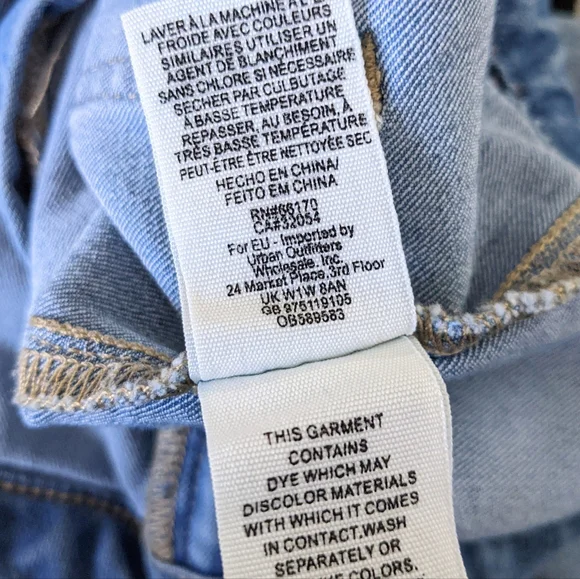 Free People Float On Super Flare Jeans 27 Bermondsey Blue Denim Boho - Picture 9 of 9